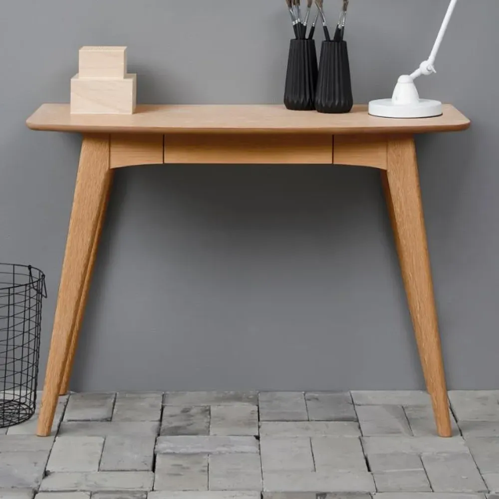 Wabeno Laptop Desk with 1 Drawer - Matt Oak product