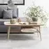 Wabeno Rectangular Coffee Table with Undershelf - White, Oak