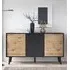 Waco Large Sideboard with 3 Doors - Artisan Oak, Black
