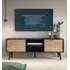 Waco TV Stand with 2 Doors - Artisan Oak, Black