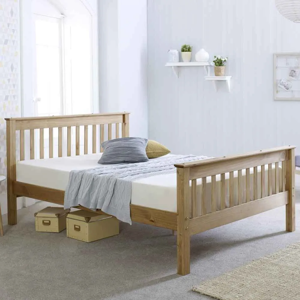 Waconia Double Bed Frame - Natural Wood