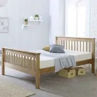 Waconia Small Double Bed Frame - Natural Wood
