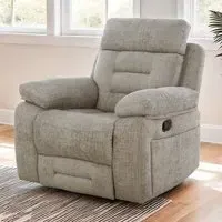 Waldorf 1-Seater Recliner Sofa - Latte, Fabric