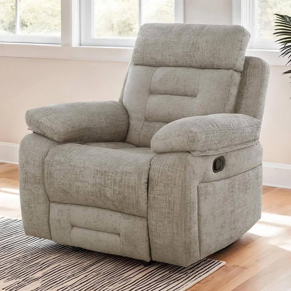 Waldorf 1-Seater Recliner Sofa - Latte, Fabric image
