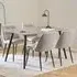 Waldorf Ceramic Dining Table with 4 Bethel Chairs - Grey, Monza