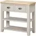 Waldorf Console Table with 2 Drawers - White, Oak