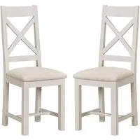 Waldorf Dining Chairs Pair - Oyster Grey, Oak alternate view