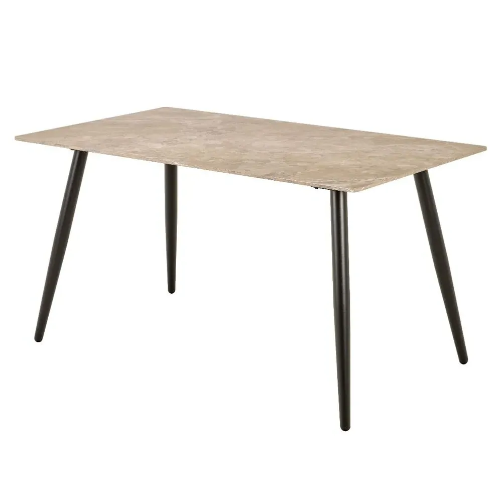 Waldorf Rectangular Dining Table - Brown, Ceramic