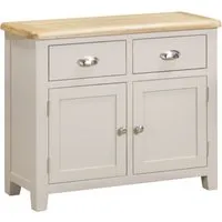 Waldorf Sideboard with 2 Doors & 2 Drawers - Oyster Grey, Wood alternate view