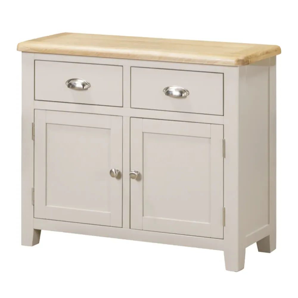 Waldorf Sideboard with 2 Doors & 2 Drawers - Oyster Grey, Wood product