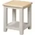 Waldorf Square Lamp Table - Oak, White