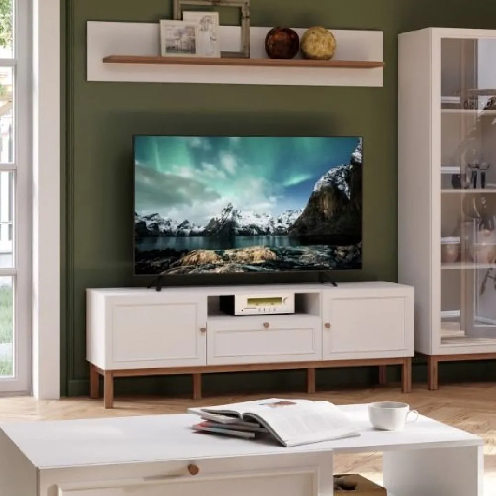 Waldorf TV Stand with LED - Grey, Oak