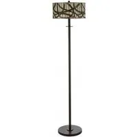 Waldron Branch Floor Lamp - Bronze Tone, Glass