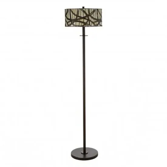 Waldron Branch Floor Lamp - Bronze Tone, Glass image