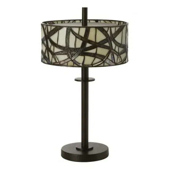 Waldron Branch Table Lamp - Bronze Tone, Glass image