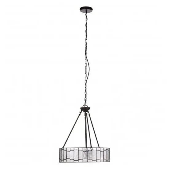 Waldron Deco Pendant Light - Bronze, Glass image