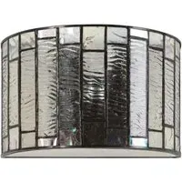 Waldron Deco Wall Light - Bronze Tone, Glass