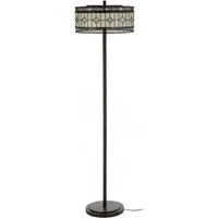 Waldron Diamond Floor Lamp - Bronze Tone, Glass