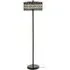 Waldron Diamond Floor Lamp - Bronze Tone, Glass