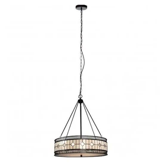 Waldron Diamond Pendant Light - Bronze image