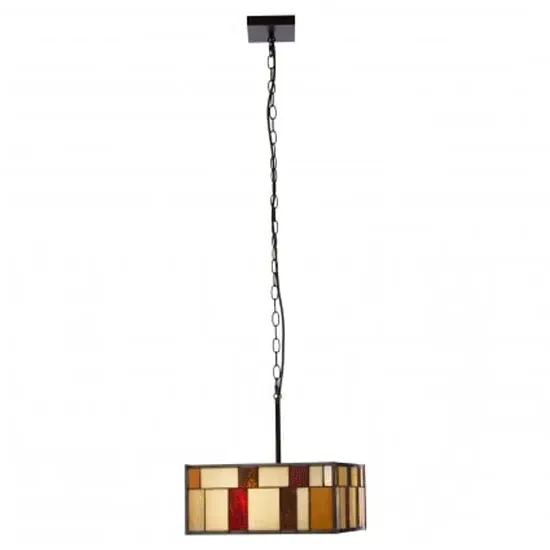 Waldron Square Pendant Light - Bronze, Glass image