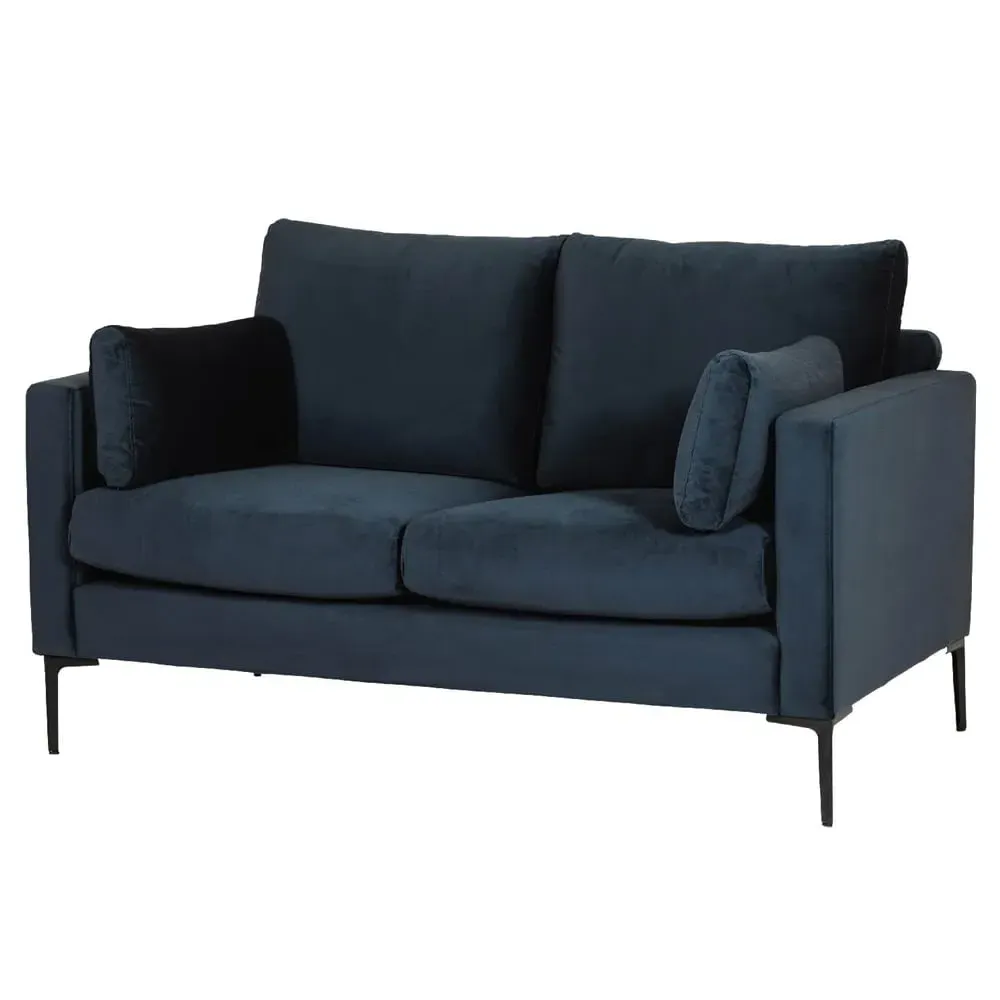 Waleska 2-Seater Sofa - Navy, Fabric