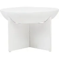Walhalla Round Coffee Table - White, Mango Wood