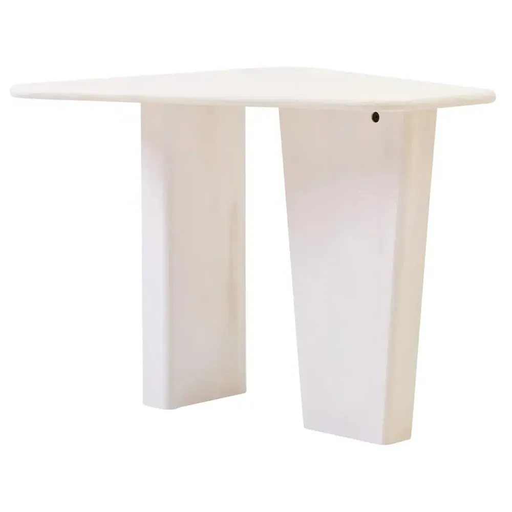 Walhalla Round Coffee Table - White, Mango Wood