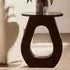 Walhalla Round End Table - Black, Mango Wood
