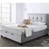 Walker Super King Ottoman Bed with Storage - Grey, Fabric