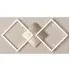 Wall Art 2 Large Square LED Wall Flush Light - Silver