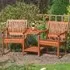 Walsall Garden Companion Seat - Honey Brown, Wood