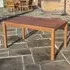 Walsall Rectangular Garden Dining Table - Honey Brown, Wood
