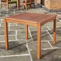 Walsall Square Garden Dining Table - Honey Brown, Wood