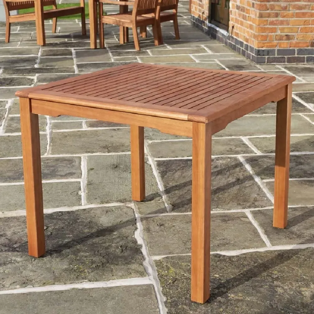 Walsall Square Garden Dining Table - Honey Brown, Wood image