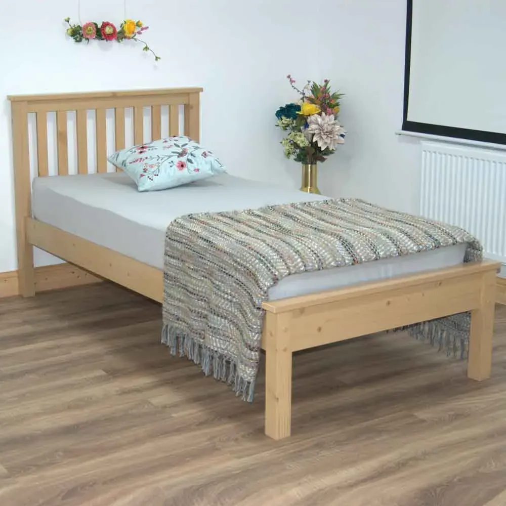 Waltham Single Bed Frame - Waxed Pine image