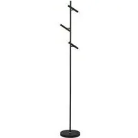 Wands LED 3 Light Floor Lamp - Black, Steel