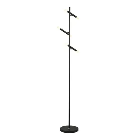 Wands LED 3 Light Floor Lamp - Black, Steel
