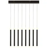 Wands LED 8 Light Bar Ceiling Pendant - Black, Steel