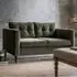Wantagh 2-Seater Sofa with Oak Legs - Forest, Velvet