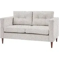 Wantagh 2-Seater Sofa with Oak Legs - Light Grey, Fabric