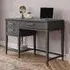 Wantagh Lift Top Laptop Desk with 2 Drawers - Black, Wood