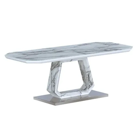 Wantu Rectangular Coffee Table - Marble Effect, MDF product