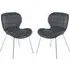 Warden Dining Chairs - Grey, Velvet