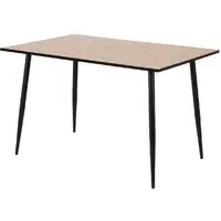 Warren Rectangular Dining Table - Black, Oak