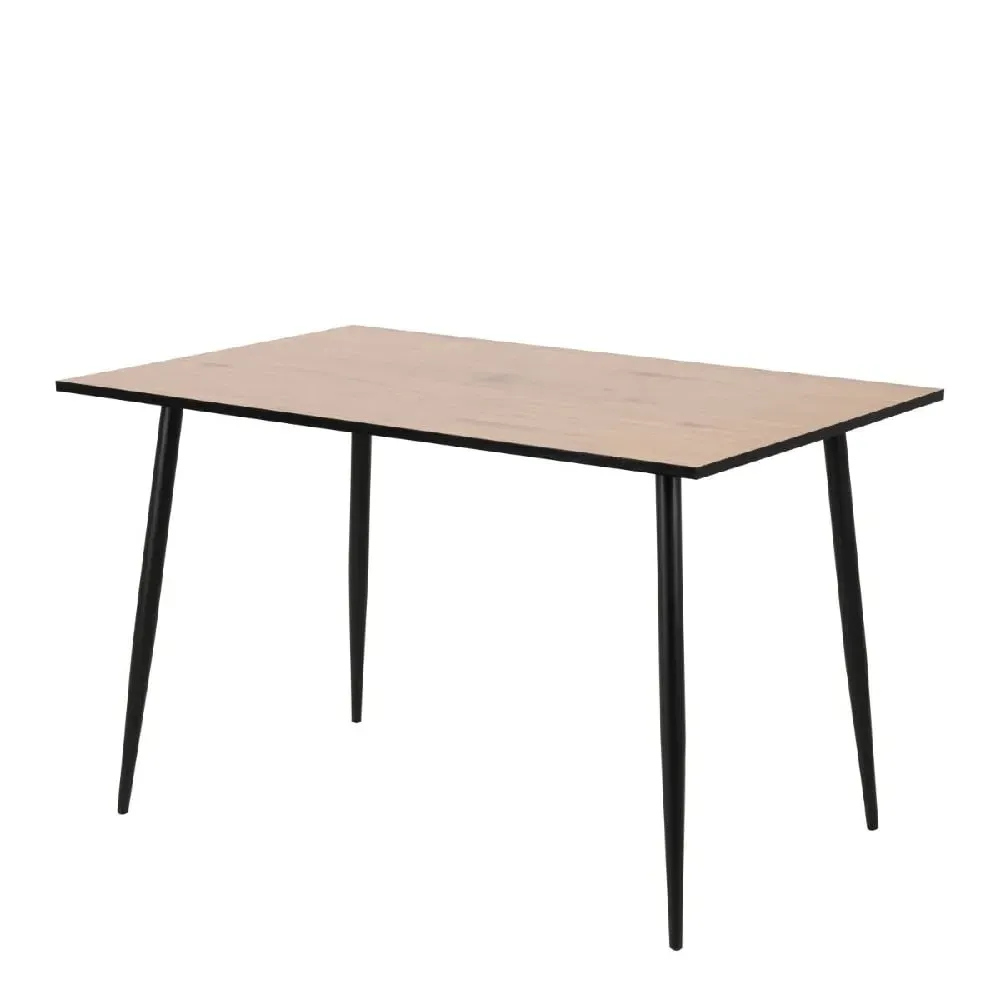 Warren Rectangular Dining Table - Black, Oak