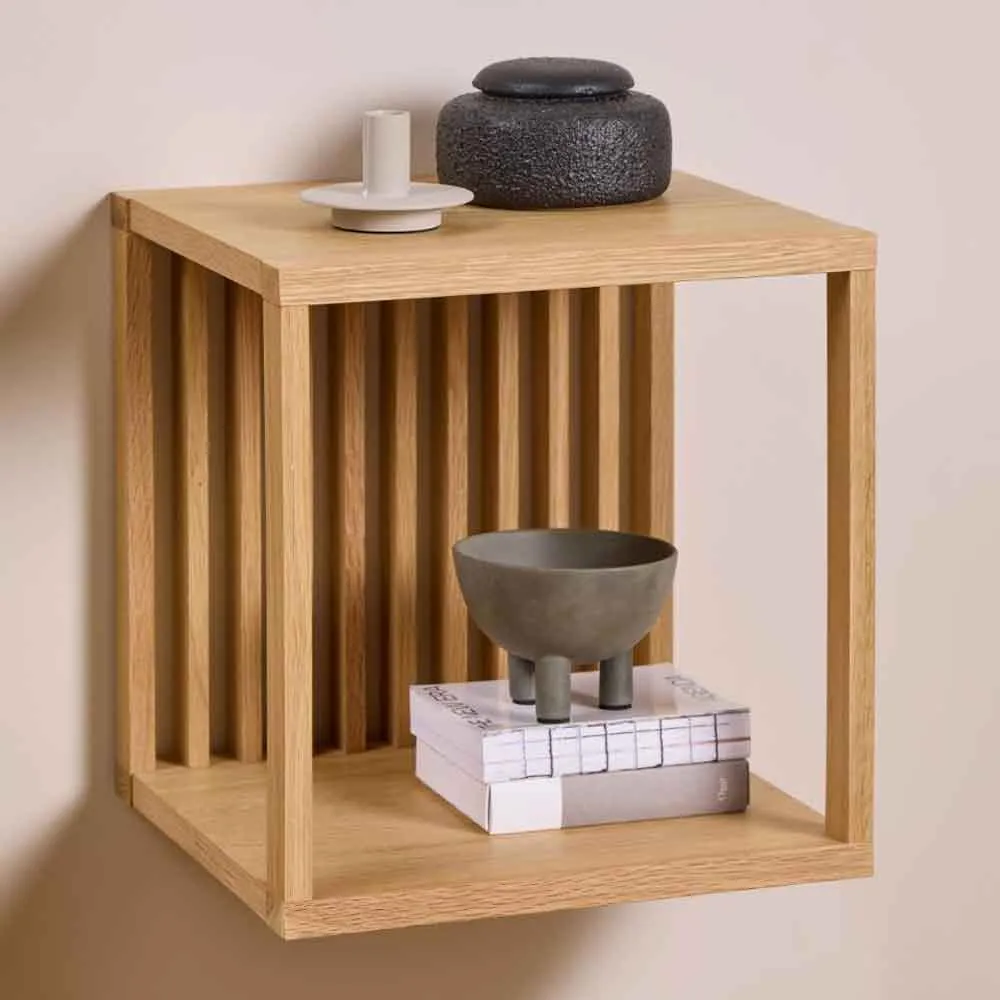 Warsaw 1-Shelf Wooden Wall Shelf - Oak product