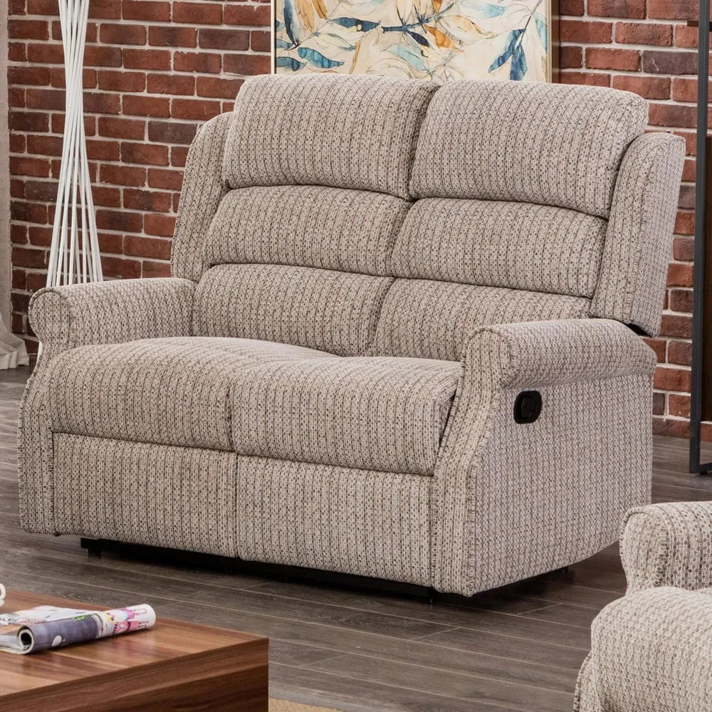 Warth 2-Seater Recliner Sofa - Natural, Fabric