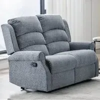 Warth 2-Seater Recliner Sofa - Steel Blue, Fabric