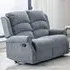 Warth 2-Seater Recliner Sofa - Steel Blue, Fabric